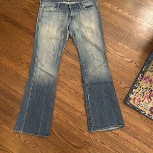 7 For All Mankind Light Blue Flare Jeans